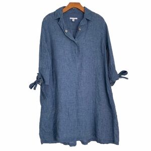 Bagutta Chambray Shirt Dress Tunic Size 38
